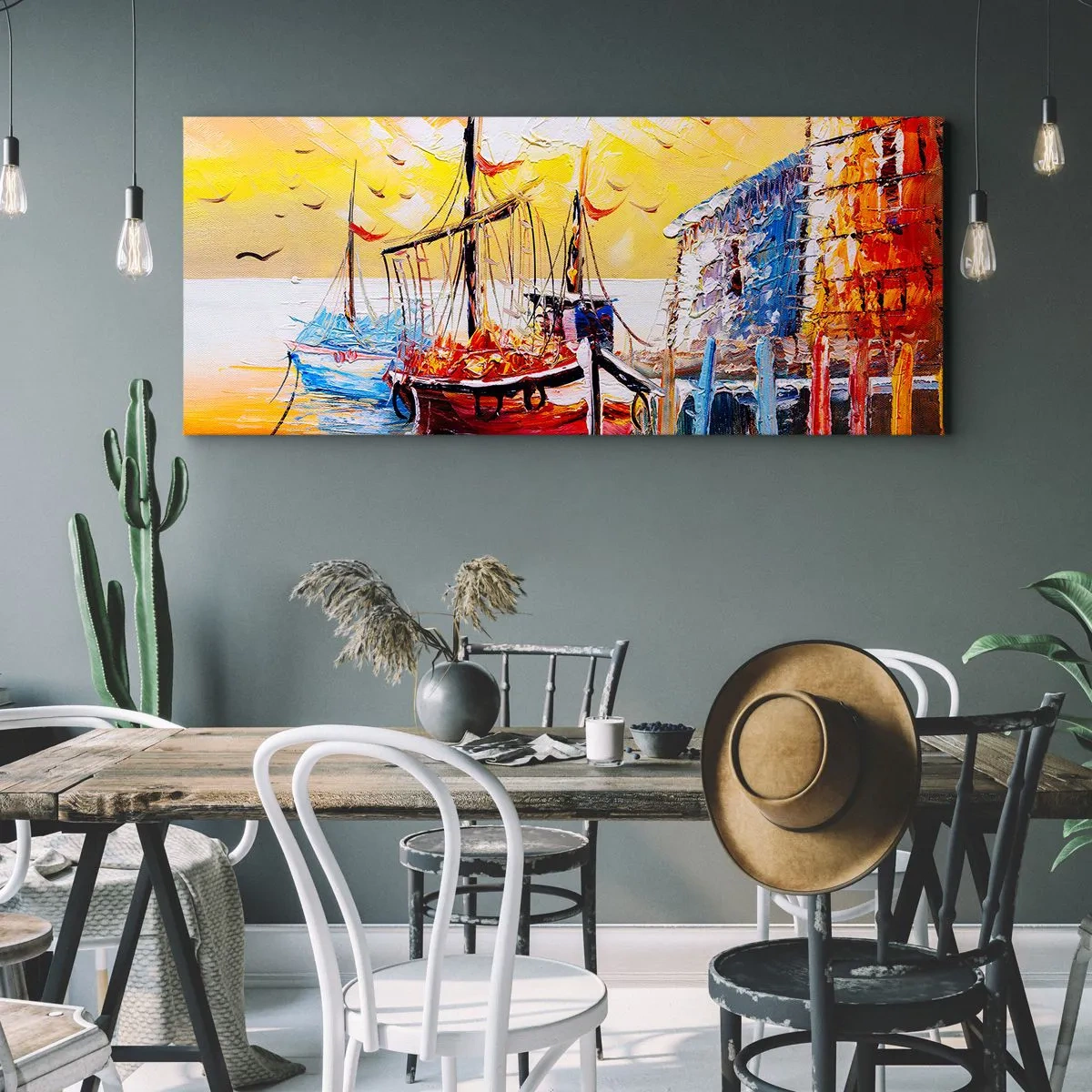 Impression sur toile - Image sur toile - Bon retour - 100x40 cm