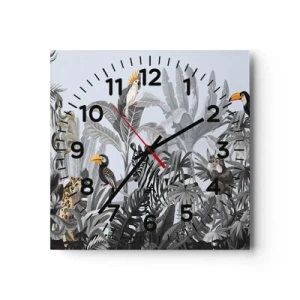 Horloge murale - Pendule murale - Conte de fées africain - 30x30 cm