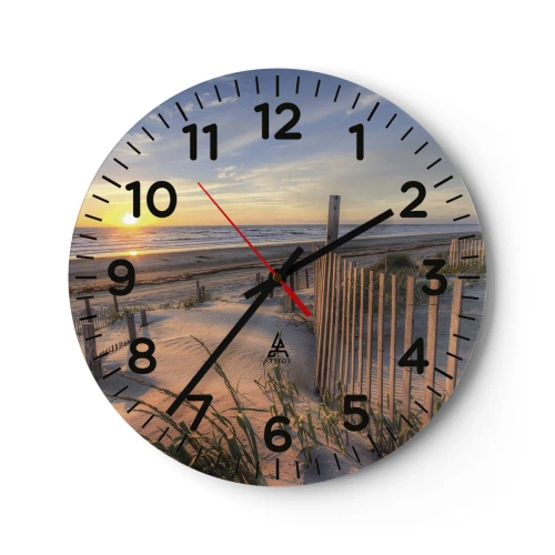 Horloge murale - Pendule murale - Ombre et brillance du vent - 30x30 cm
