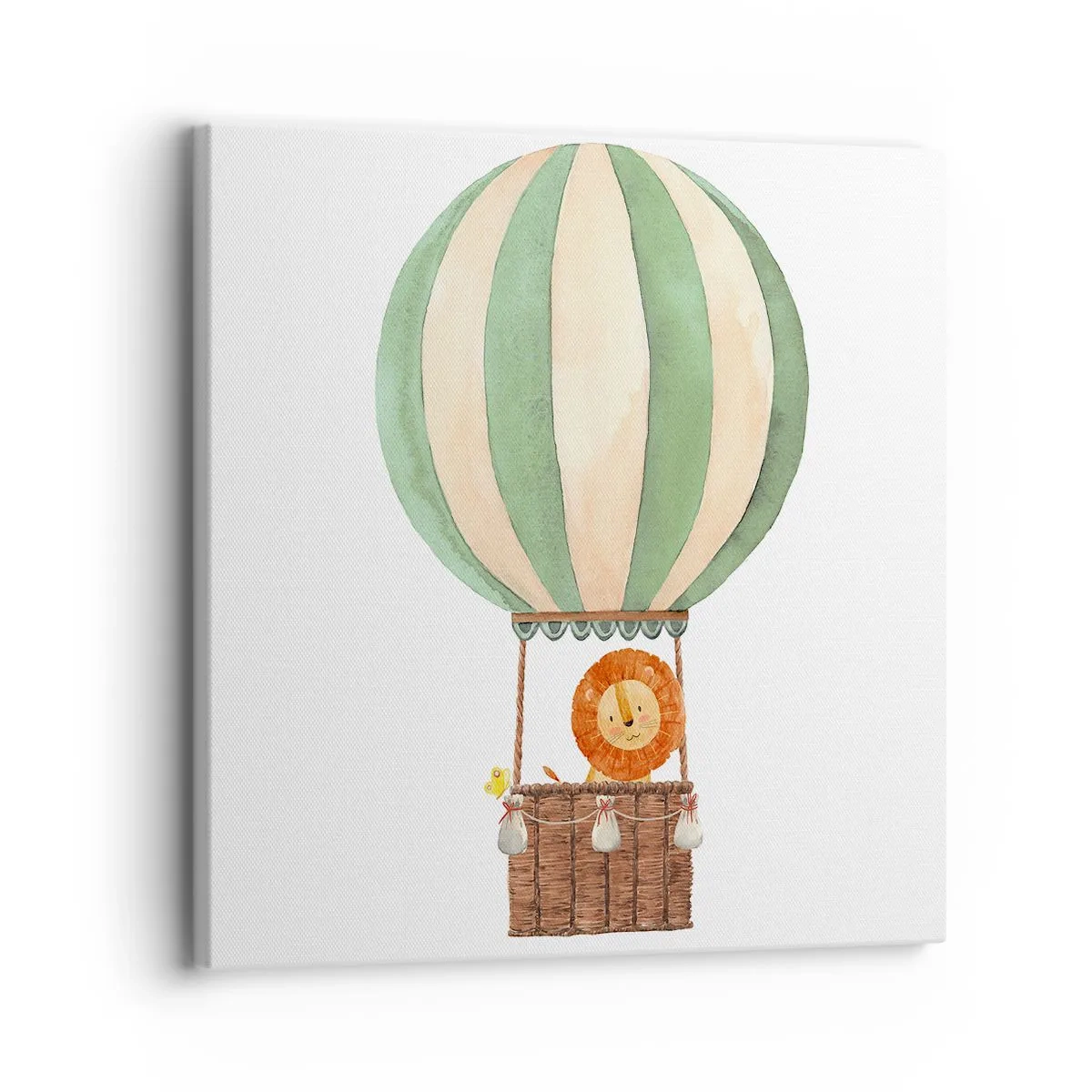 Impression sur toile - Image sur toile - Les voyages de Léon - 30x30 cm