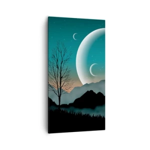Impression sur toile - Image sur toile - Carnaval de la nuit étoilée - 55x100 cm