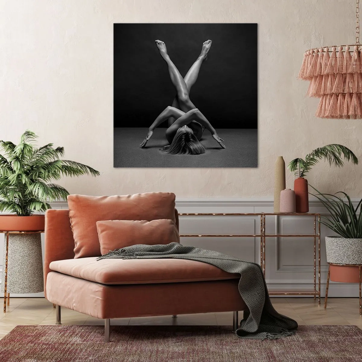 Impression sur toile - Image sur toile - Géométrie de la nudité - 30x30 cm
