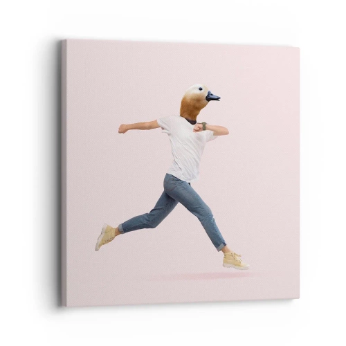 Impression sur toile - Image sur toile - Une pincée d'absurdité - 30x30 cm