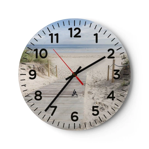 Horloge murale - Pendule murale - A l'horizon - 30x30 cm