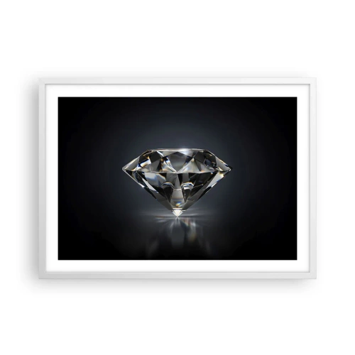 Affiche dans un cadre blanc - Poster - La meilleure amie - 70x50 cm