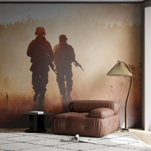 Papier Peint Autocollant Deluxe Sticker - Call of Duty - Soldat, Fusil, Militaire - 100x70 cm