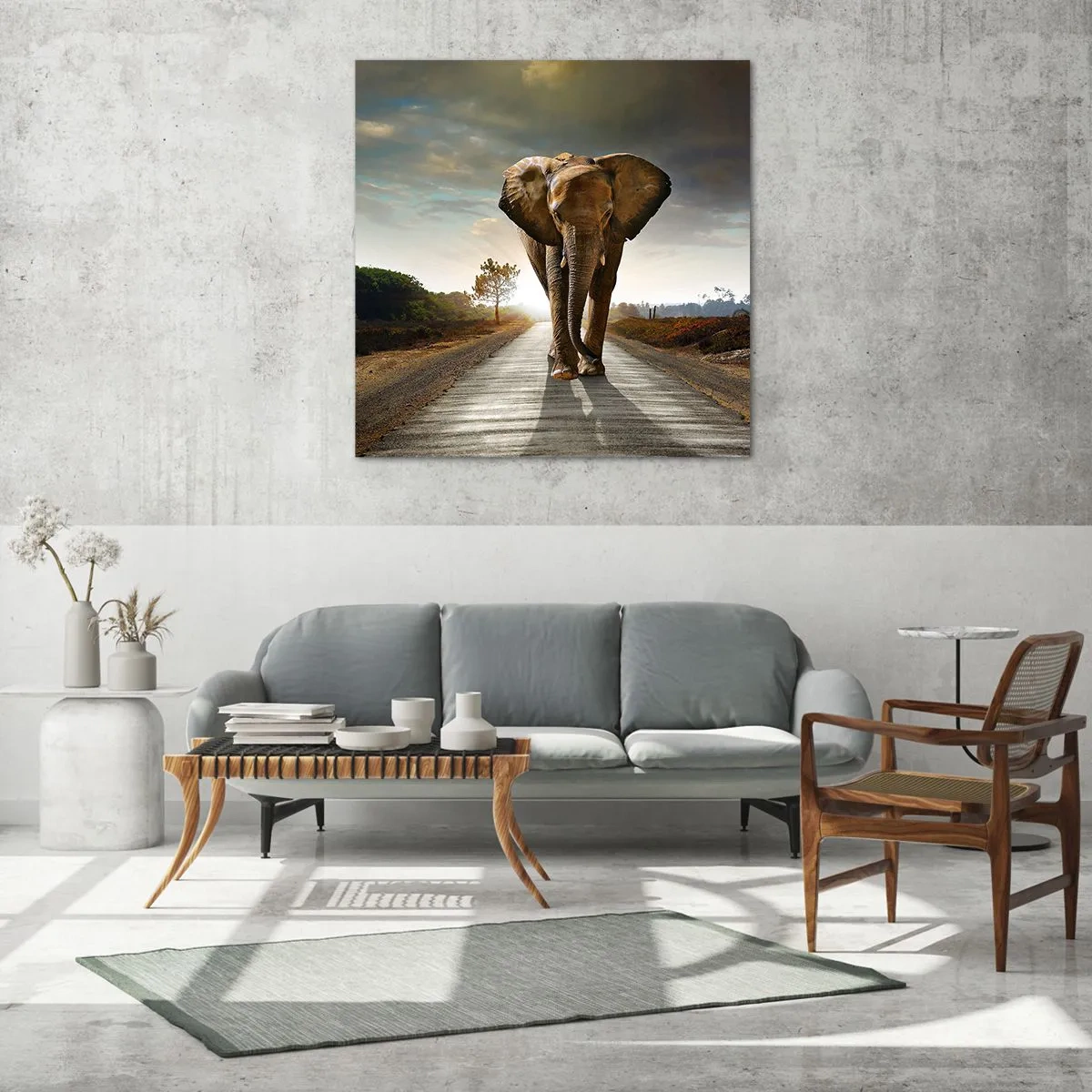 Impression sur verre - Image sur verre - Et pas du tout en porcelaine - 70x70 cm