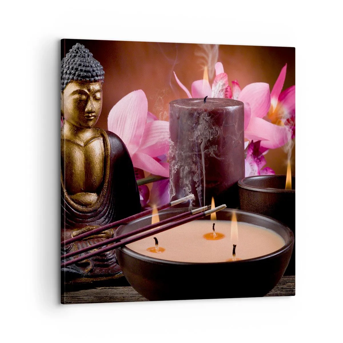 Impression sur toile - Image sur toile - Vider l'esprit, calmer le corps - 60x60 cm