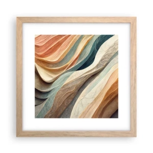 Affiche dans un chêne clair - Poster - Le moment avant le changement - 30x30 cm