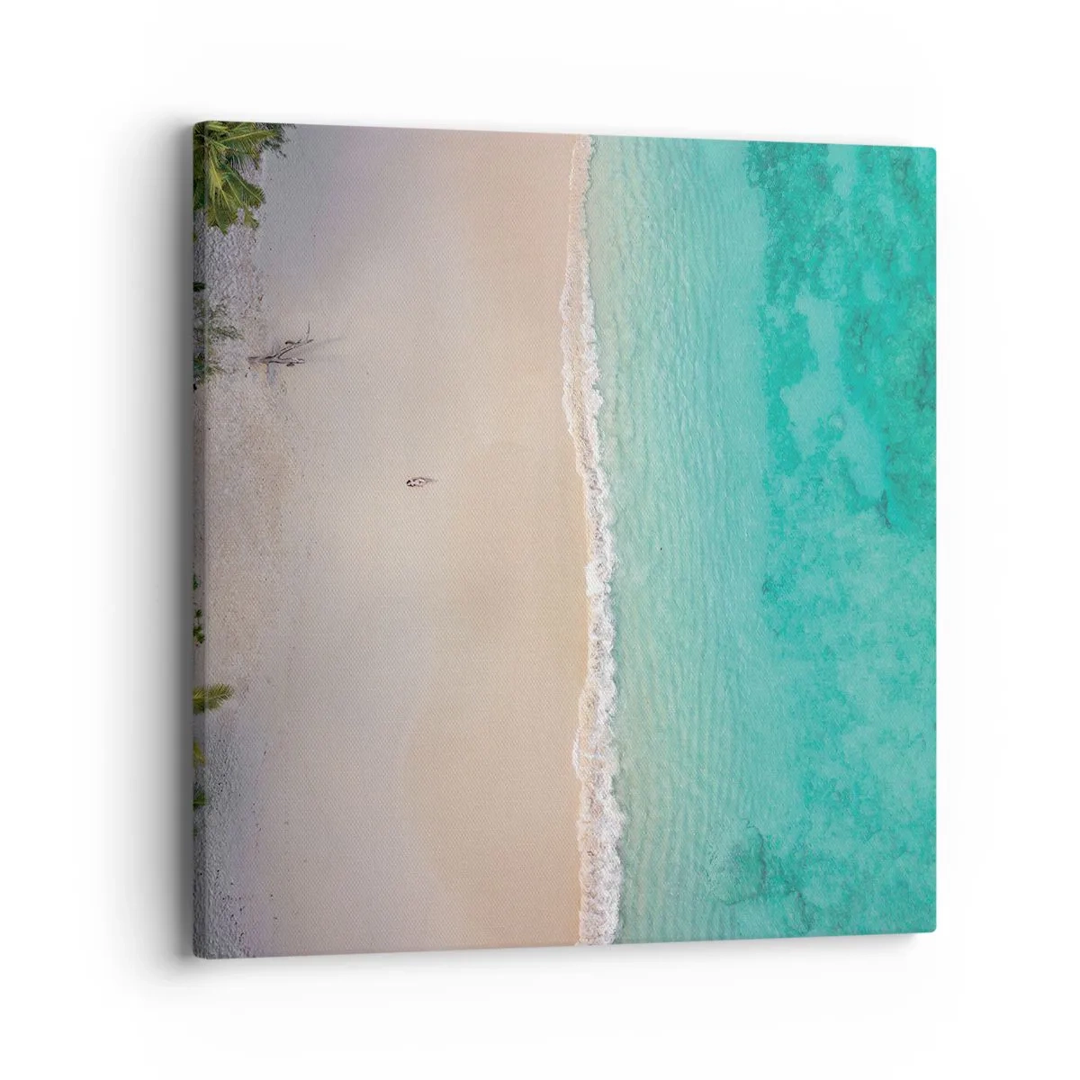 Impression sur toile - Image sur toile - Plage paradisiaque - 40x40 cm