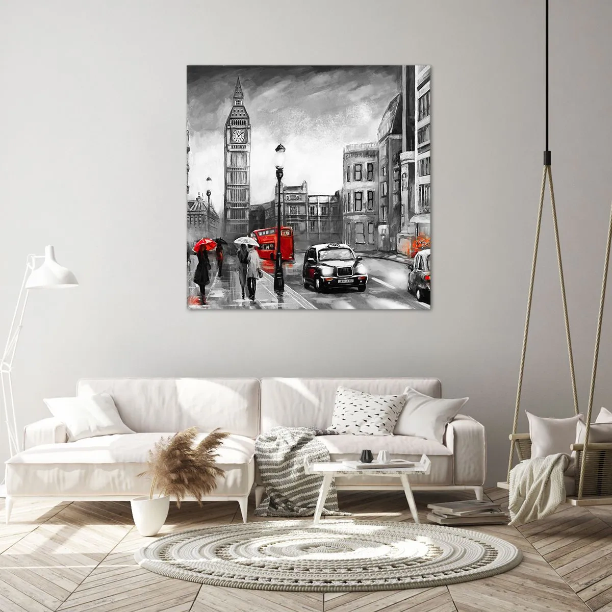 Impression sur toile - Image sur toile - Pas du tout une ville grise - 50x50 cm