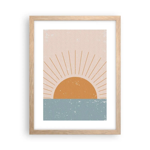 Affiche dans un chêne clair - Poster - Un miracle au quotidien - 30x40 cm