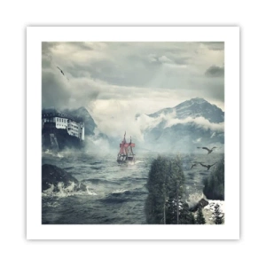 Affiche - Poster - Dans l'eau magique - 50x50 cm