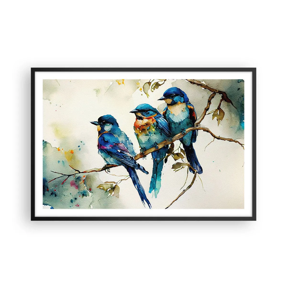 Affiche dans un cadre noir - Poster - A-t-il été offensé ? - 91x61 cm