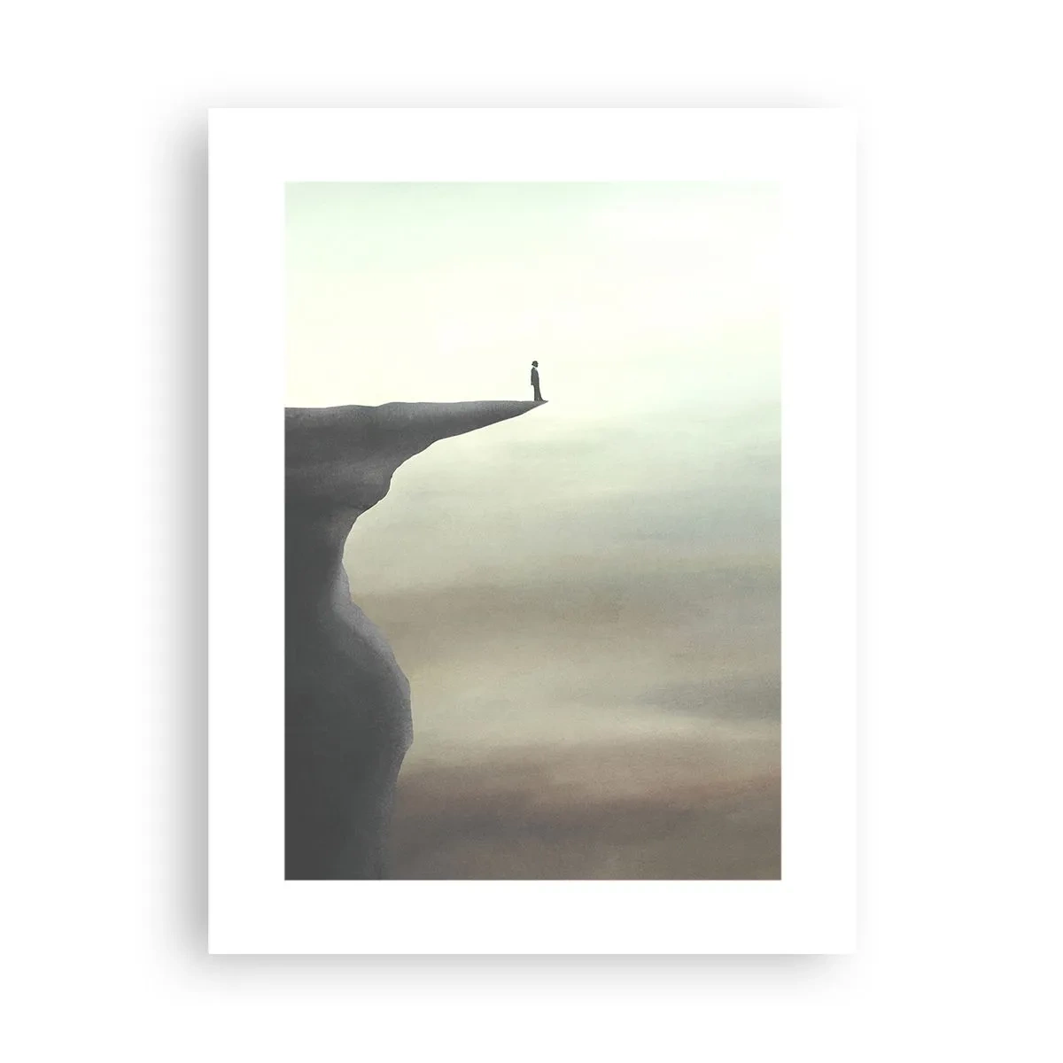 Affiche - Poster - Tout en haut, bien entendu! - 30x40 cm