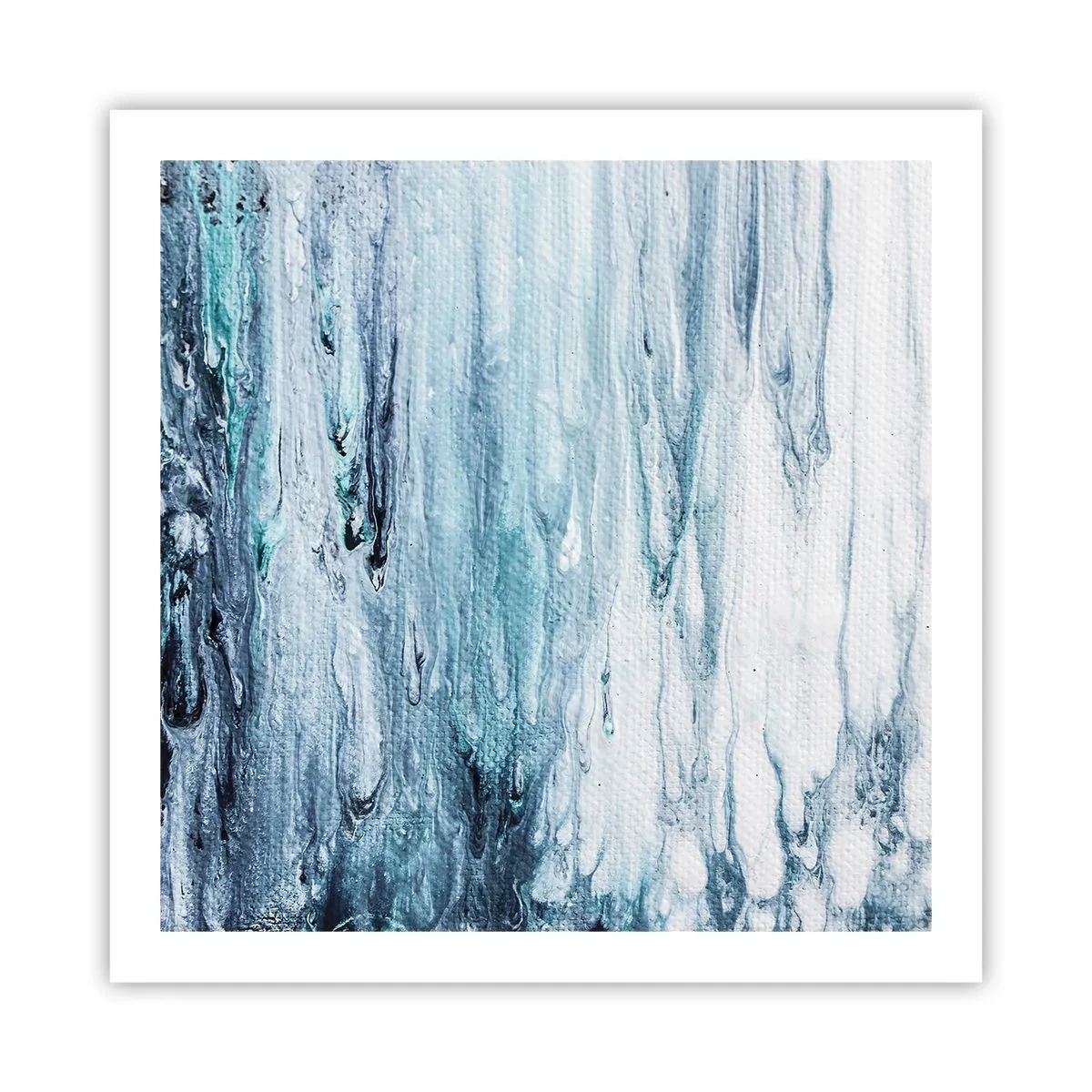 Affiche - Poster - Une glace bleue - 60x60 cm