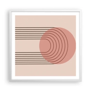 Affiche dans un cadre blanc - Poster - Attraction irrésistible - 60x60 cm