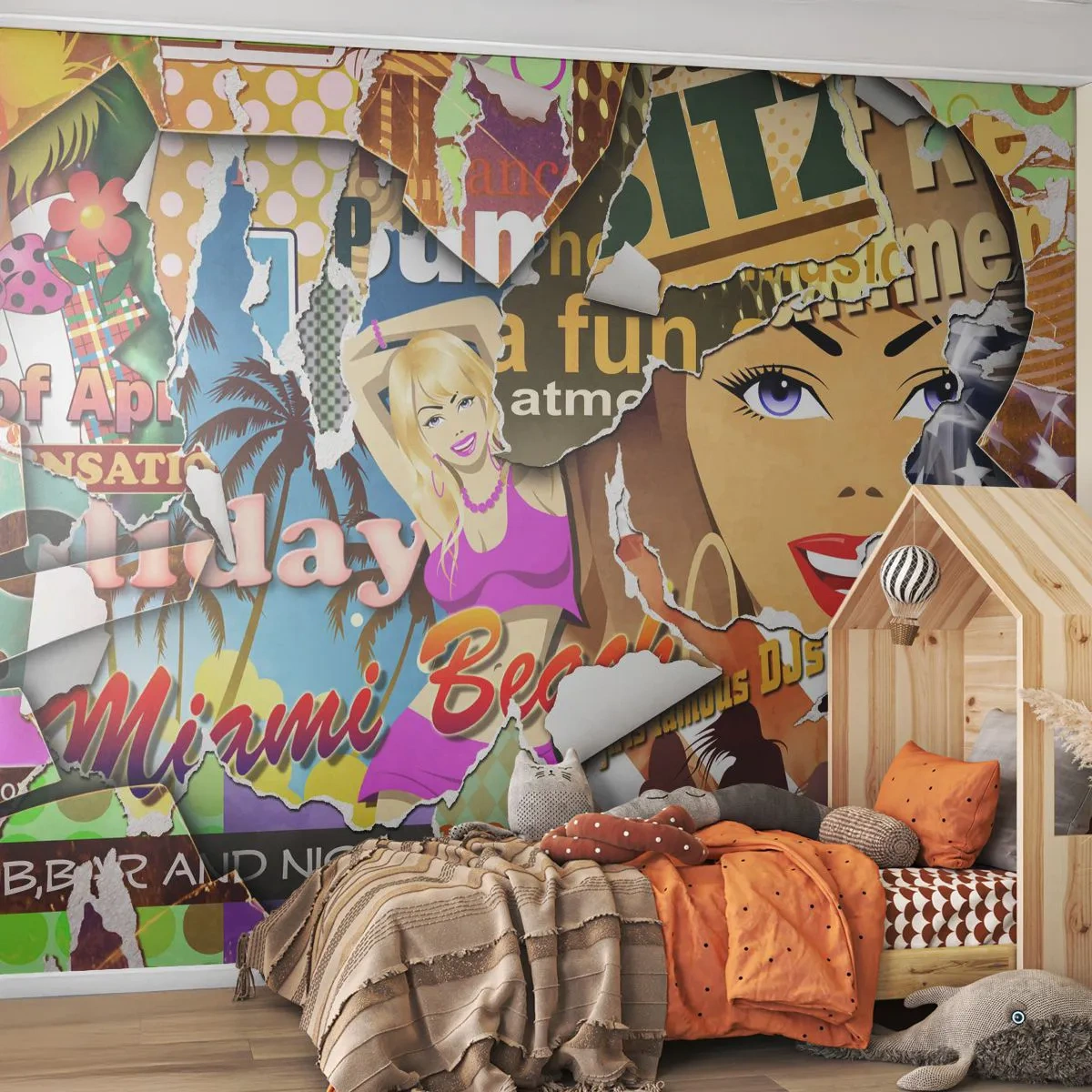Papier Peint Autocollant Deluxe Sticker - Souvenirs de vacances - Graffiti, Mural, Collage de peinture - 450x315 cm