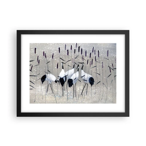 Affiche dans un cadre noir - Poster - Parmi les siens - 40x30 cm