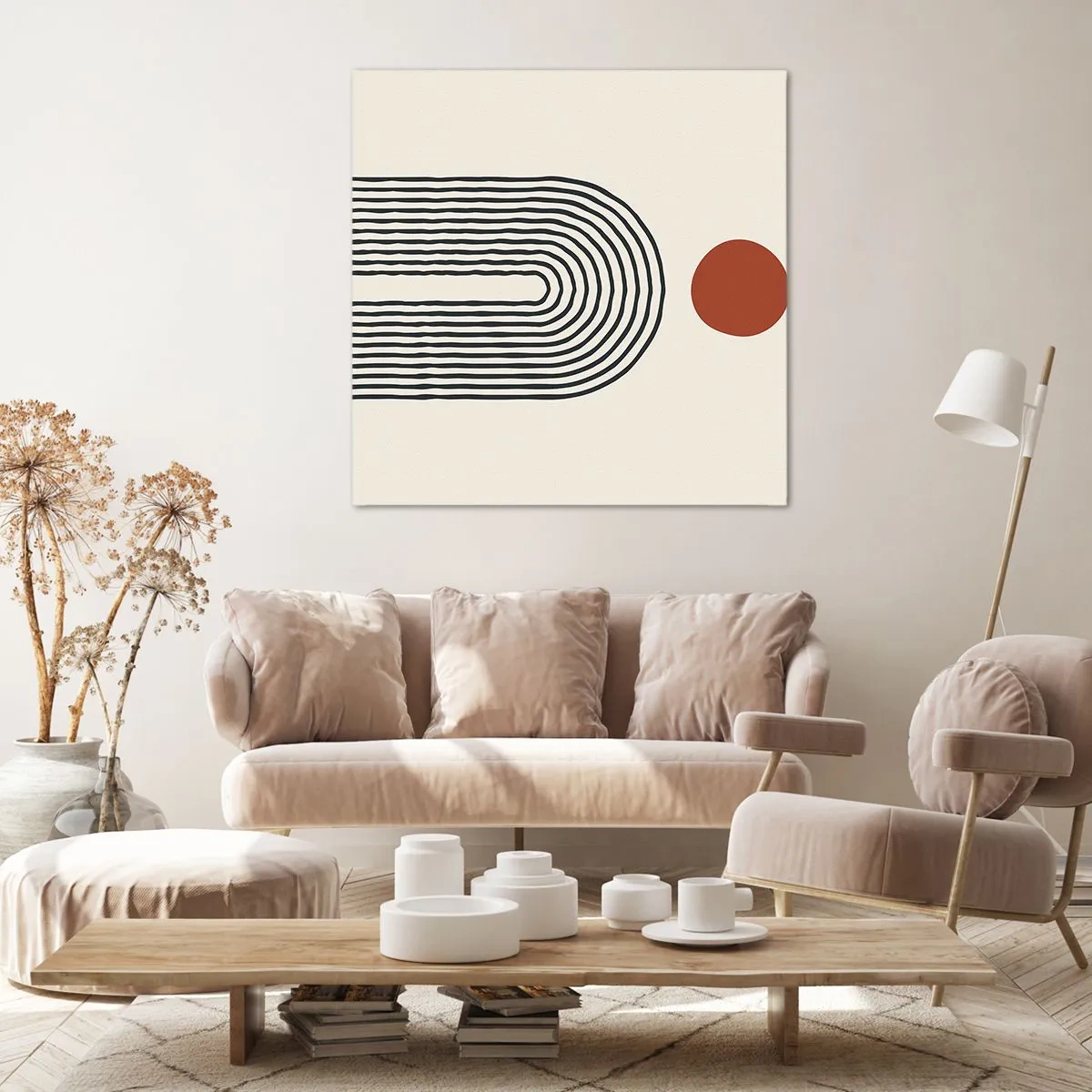 Impression sur toile - Image sur toile - Le magnétisme des formes et des couleurs - 50x50 cm