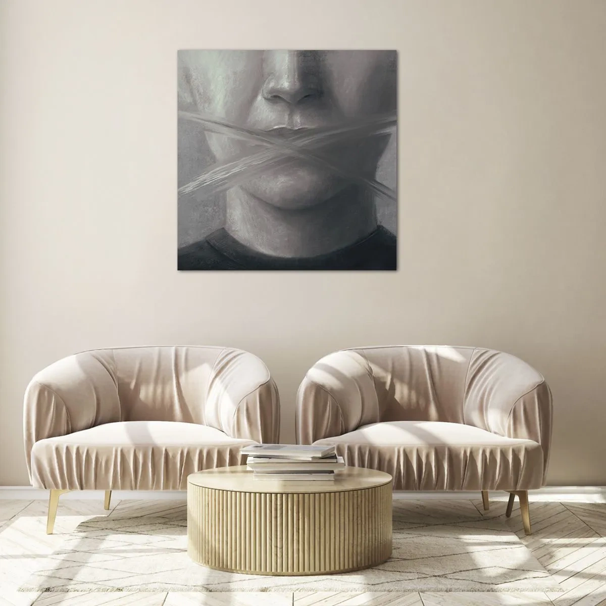 Impression sur verre - Image sur verre - Sans mot - 50x50 cm