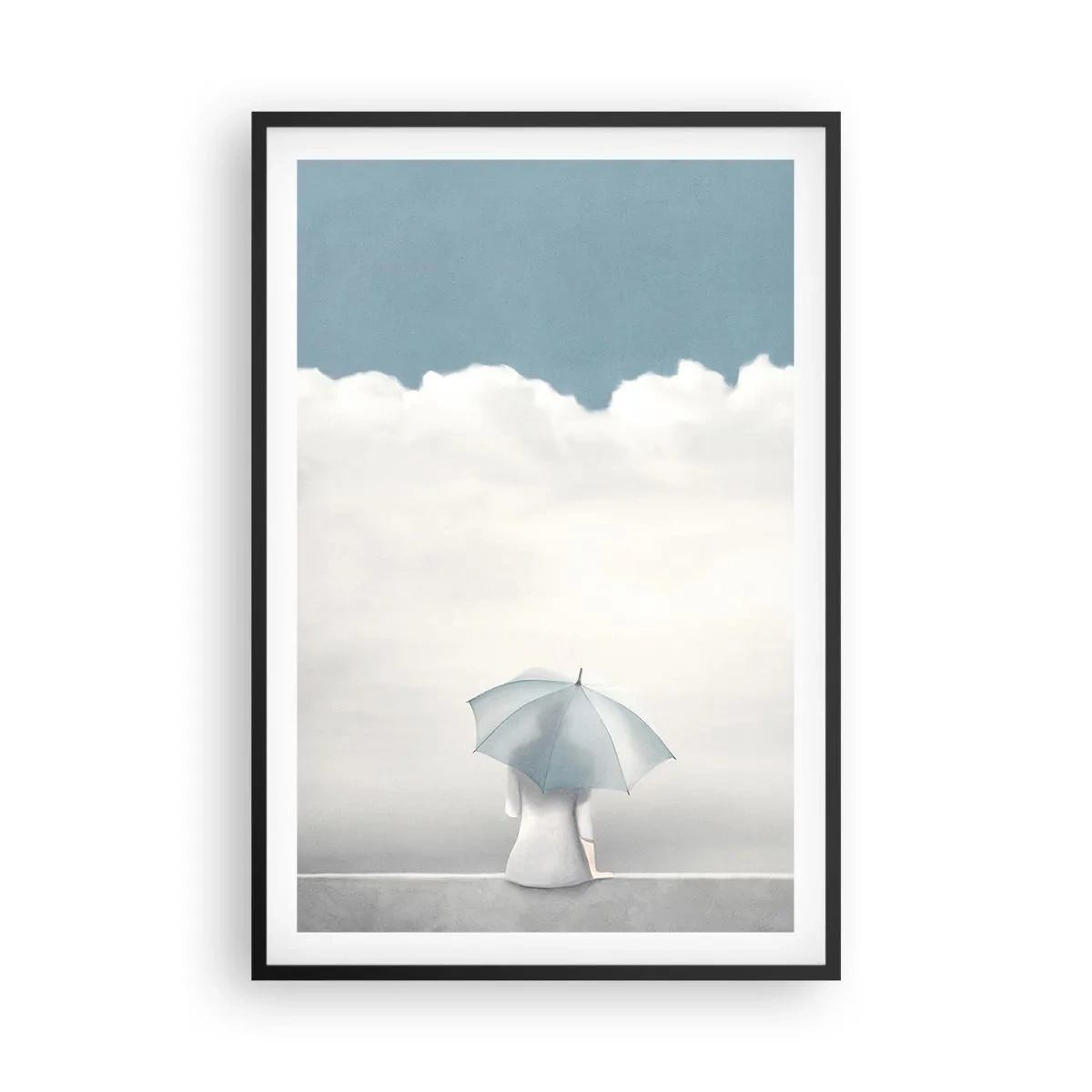 Affiche dans un cadre noir - Poster - Aux confins de la réalité et des rêves - 61x91 cm