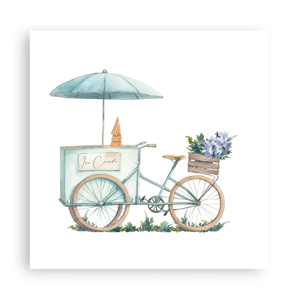 Affiche - Poster - Doux souvenir d'été - 60x60 cm