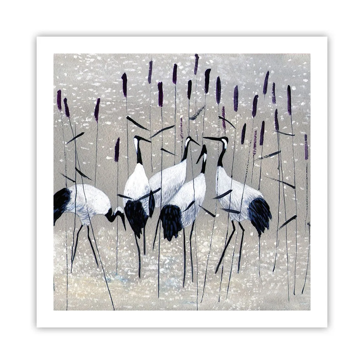 Affiche - Poster - Parmi les siens - 60x60 cm