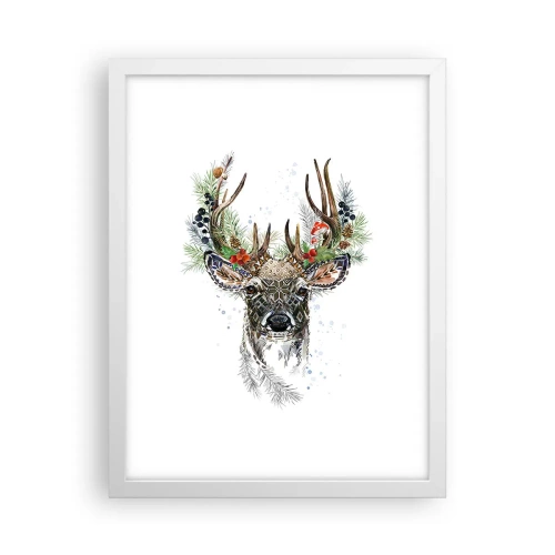 Affiche dans un cadre blanc - Poster - En robe de fête - 30x40 cm