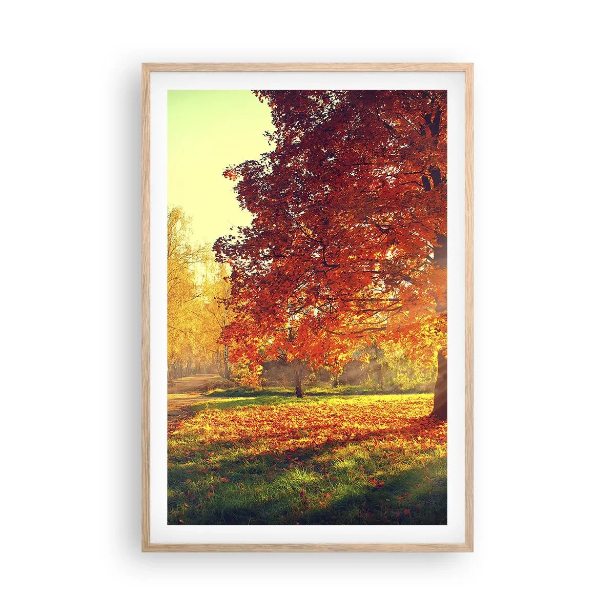 Affiche dans un chêne clair - Poster - Le roux est beau - 61x91 cm