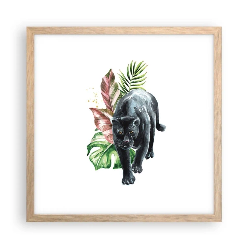 Affiche dans un chêne clair - Poster - Sauvagerie du coeur - 40x40 cm