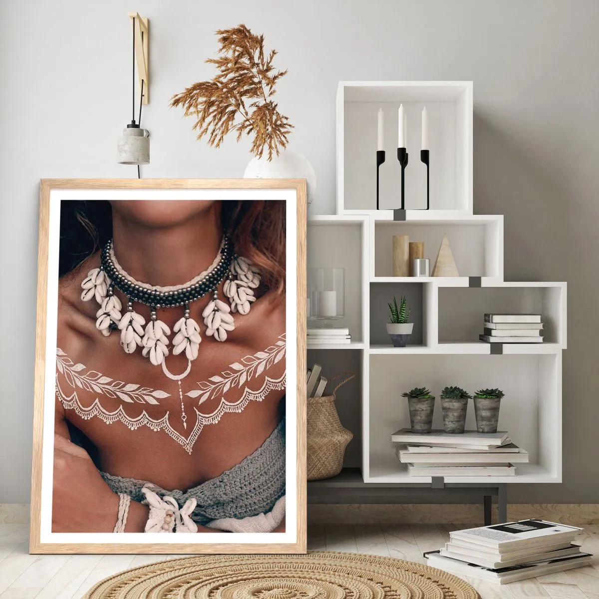 Affiche dans un chêne clair - Poster - Talismans, rituels de la féminité - 40x50 cm