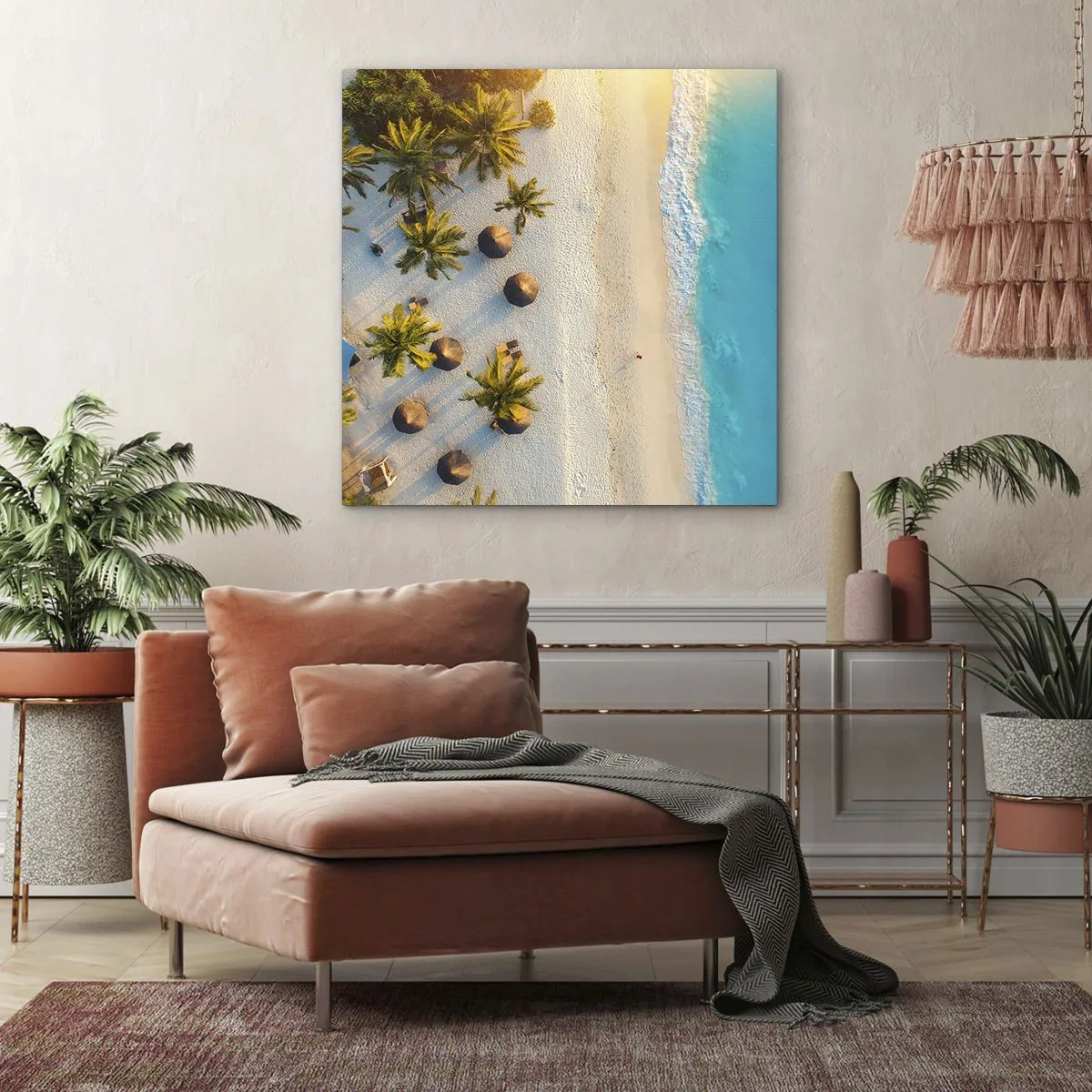 Impression sur toile - Image sur toile - Bienvenue au paradis - 30x30 cm