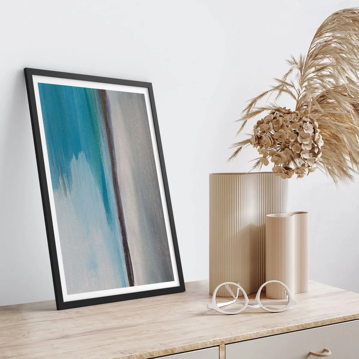 Affiche dans un cadre noir - Poster - Paysage horizontal - 30x40 cm