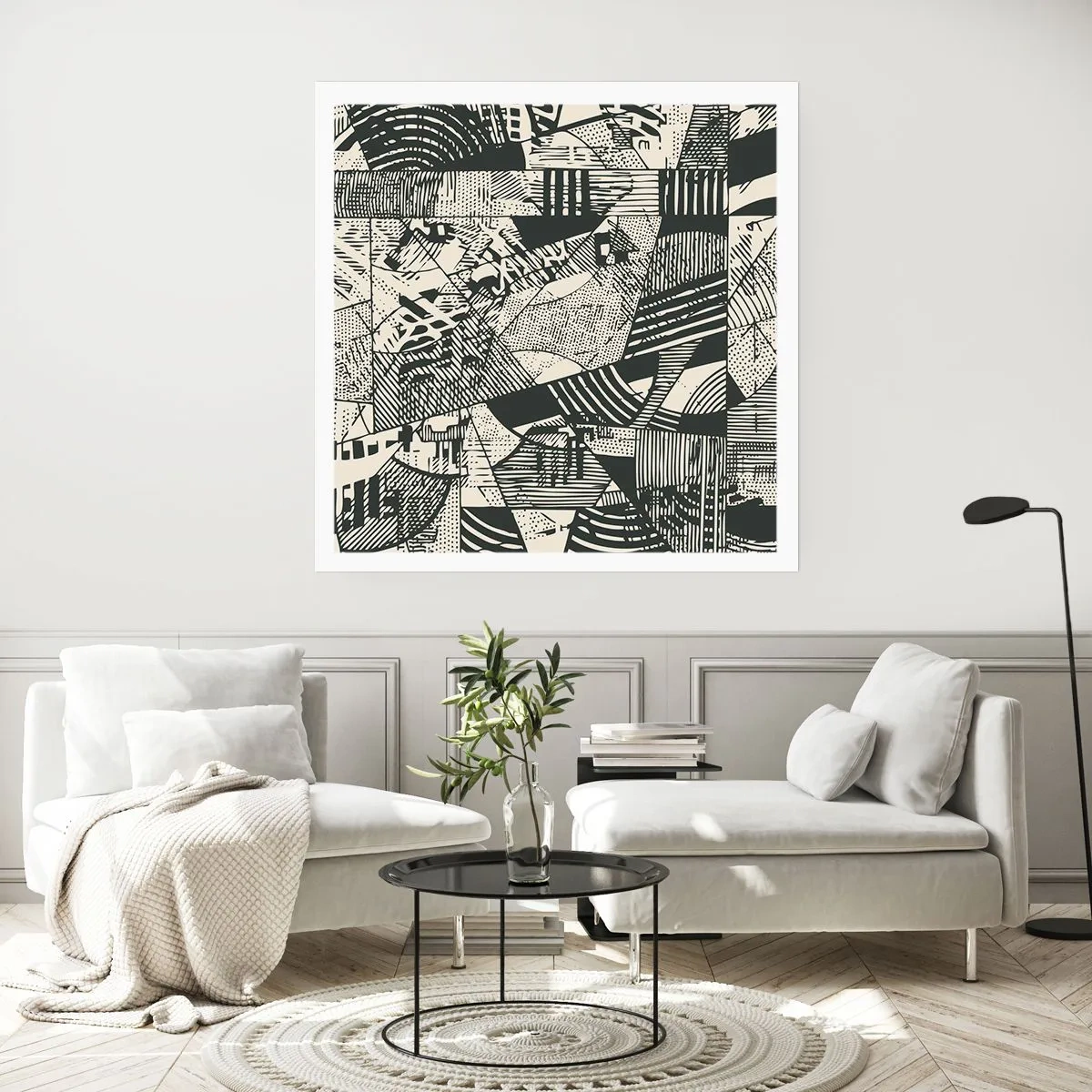 Affiche - Poster - Dynamique du modernisme - 40x40 cm