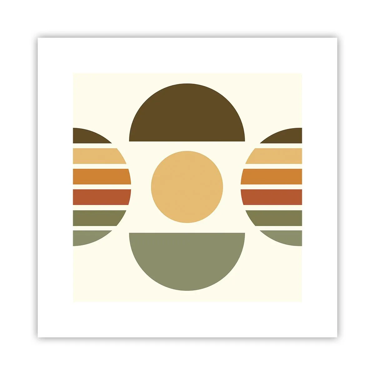 Affiche - Poster - Dans les coulaurs de la terre - 30x30 cm