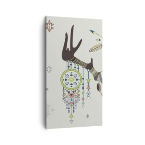 Impression sur toile - Image sur toile - Trophée du chasseur indien - 45x80 cm