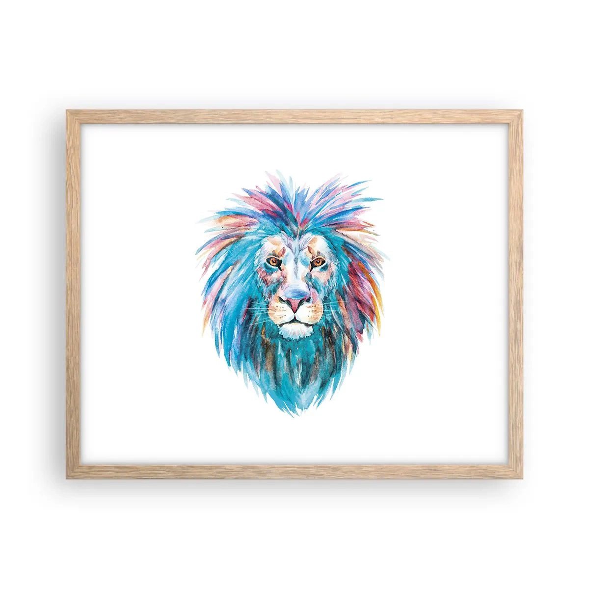 Affiche dans un chêne clair - Poster - Aura électrique - 50x40 cm