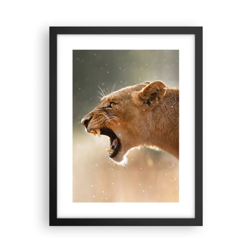 Affiche dans un cadre noir - Poster - Essayez  de ne pas écouter - 30x40 cm