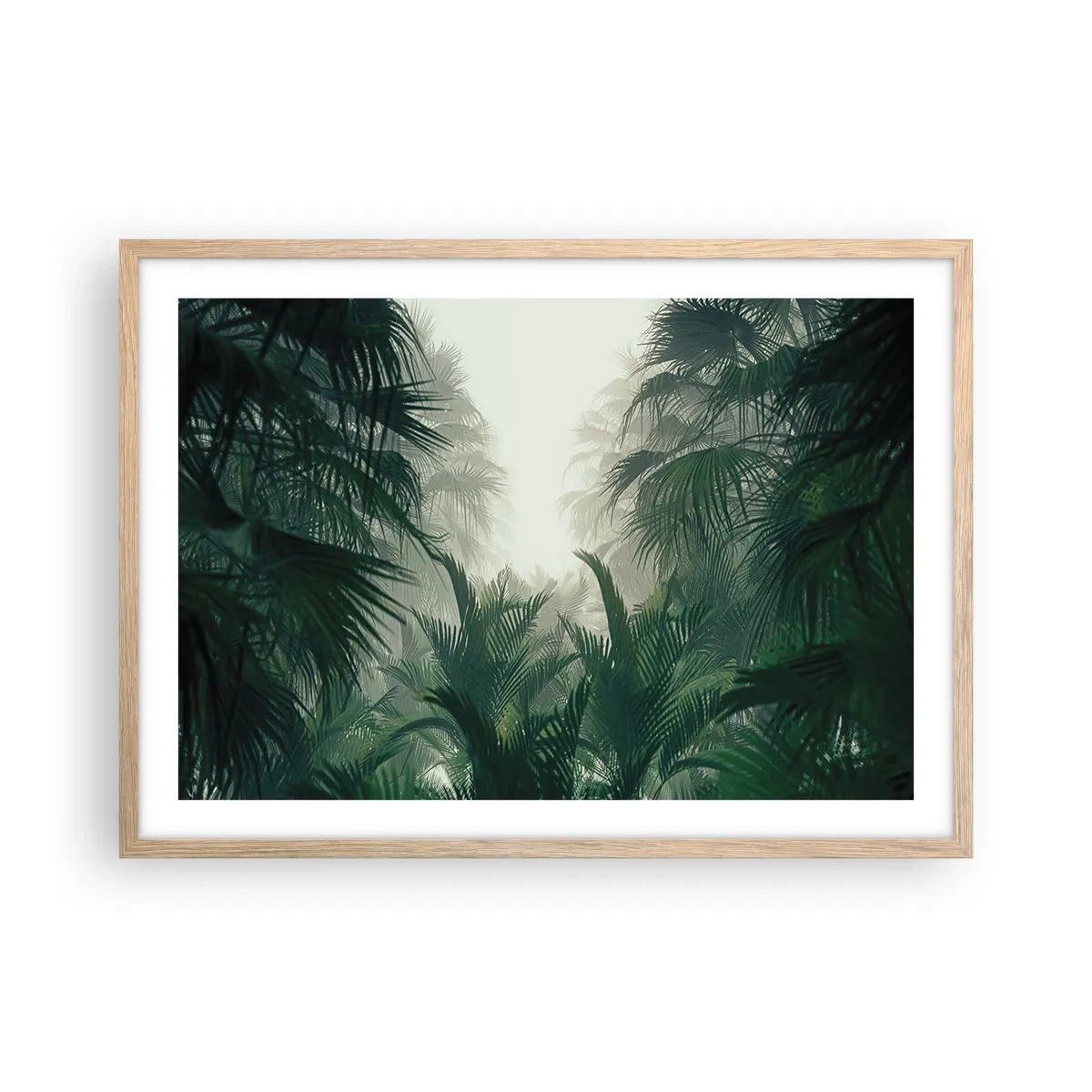 Affiche dans un chêne clair - Poster - Secret tropical - 70x50 cm