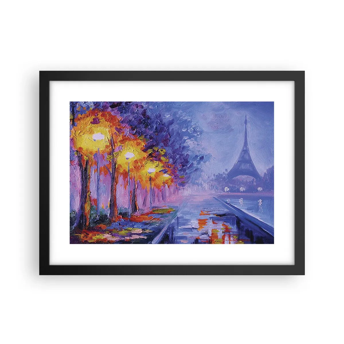 Affiche dans un cadre noir - Poster - Une ballade idéale - 40x30 cm