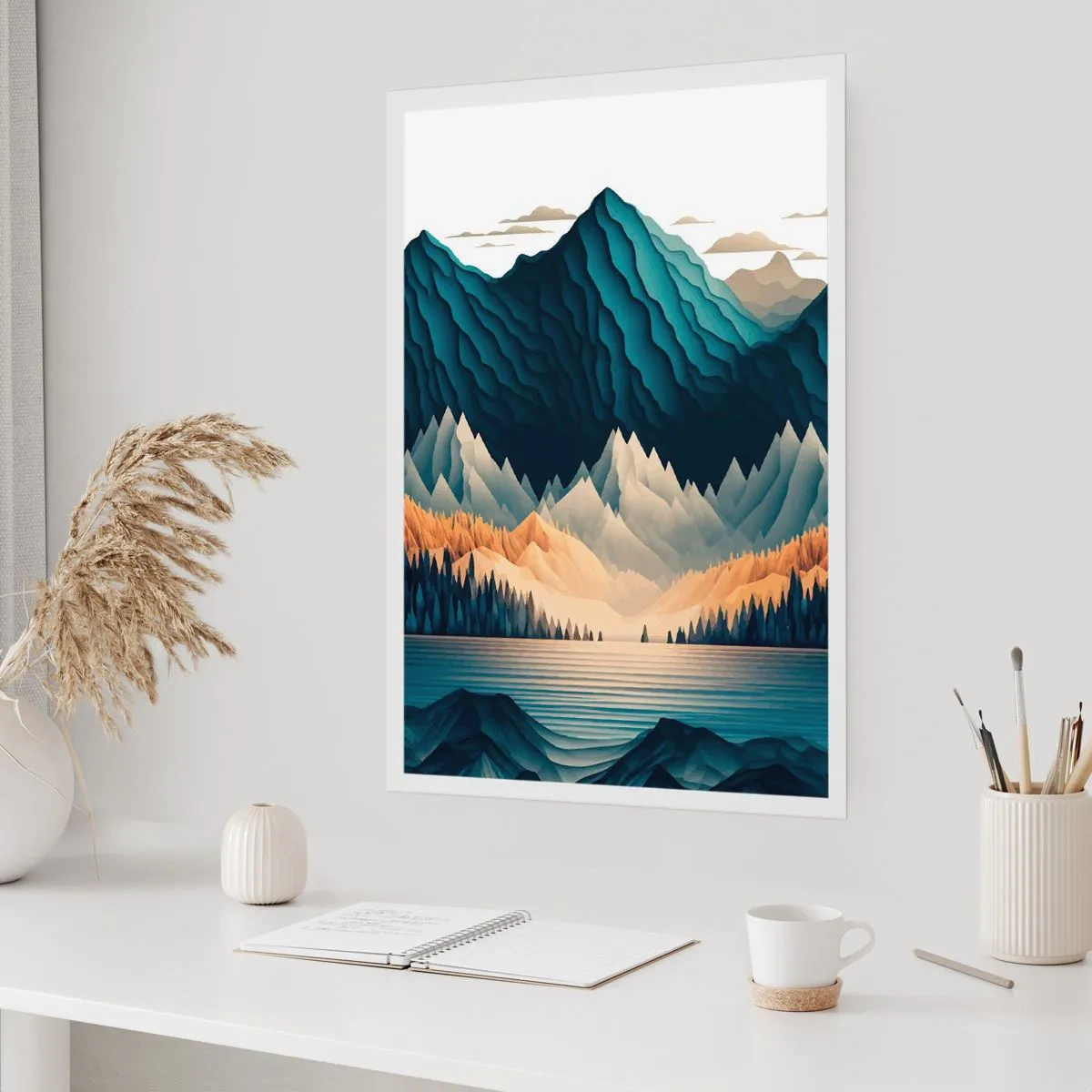 Affiche - Poster - Paysage de montagne parfait - 61x91 cm