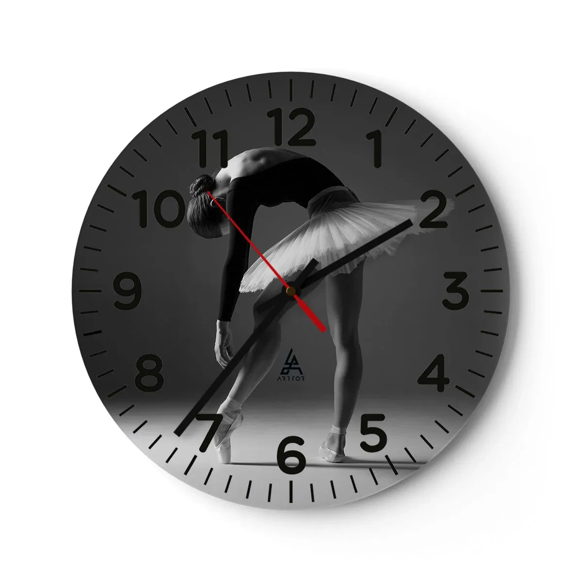 Horloge murale - Pendule murale - Belle ballerine - 30x30 cm