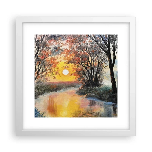 Affiche dans un cadre blanc - Poster - Climats de printemps - 30x30 cm