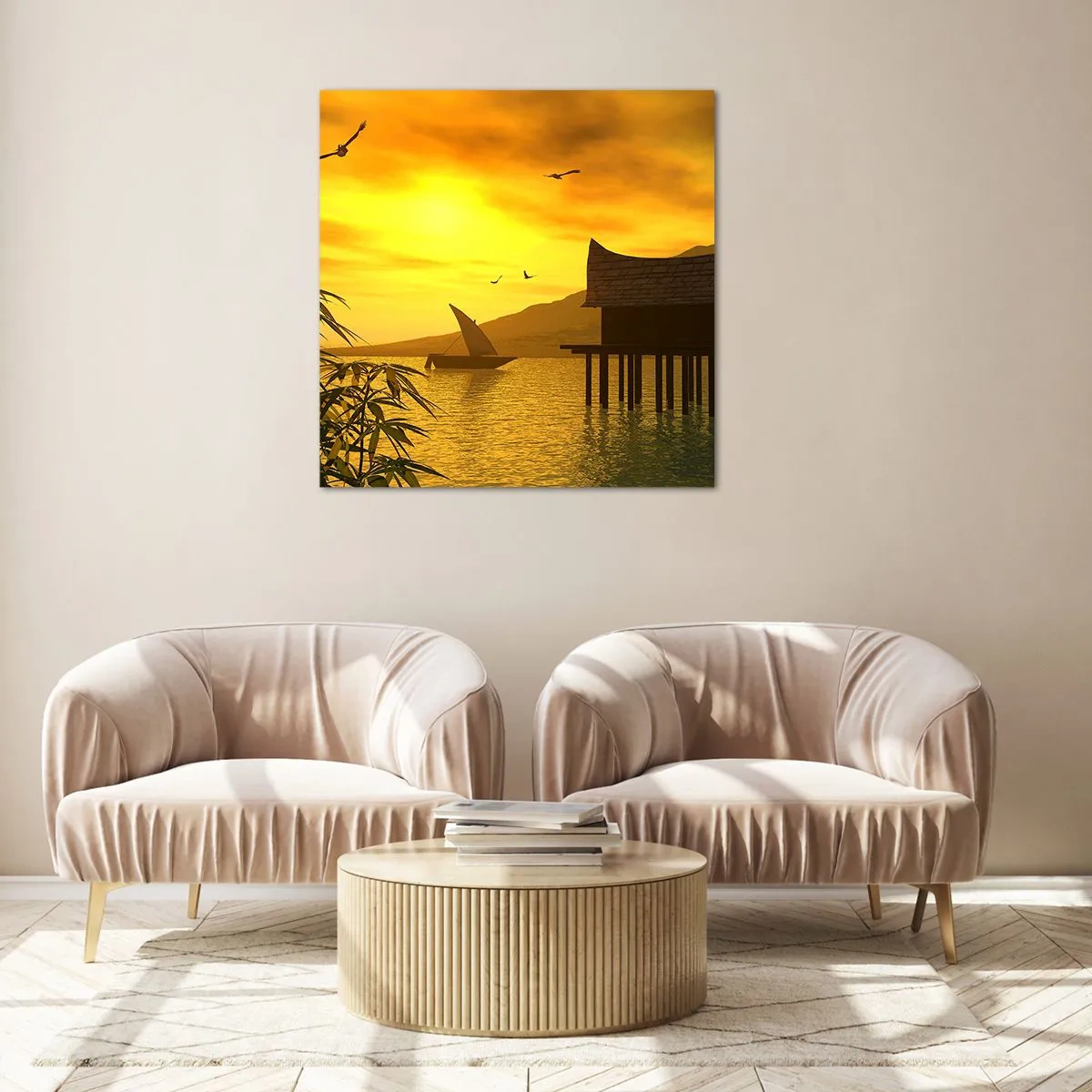 Impression sur verre - Image sur verre - La paix tant désirée - 30x30 cm