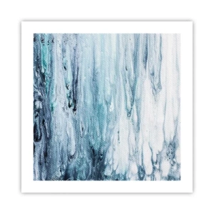 Affiche - Poster - Une glace bleue - 50x50 cm