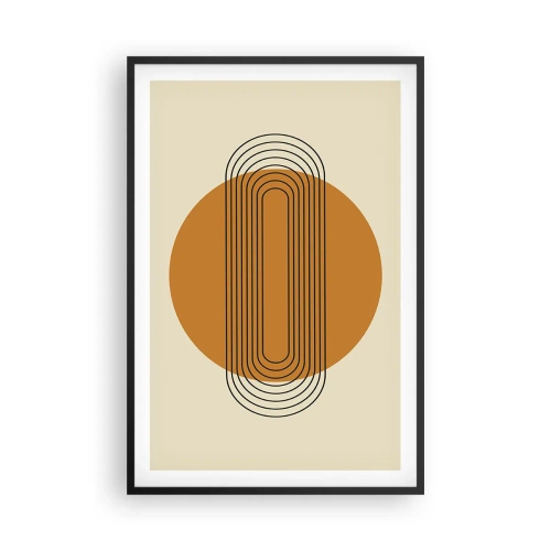 Affiche dans un cadre noir - Poster - Plan idéal - 61x91 cm