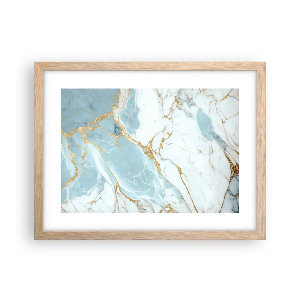 Affiche dans un chêne clair - Poster - Richesse en pierre - 40x30 cm