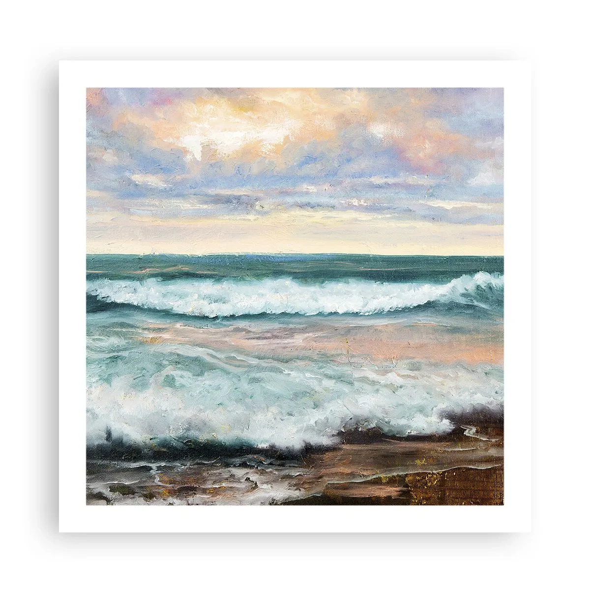 Affiche - Poster - Ici tu adouciras ton âme - 60x60 cm