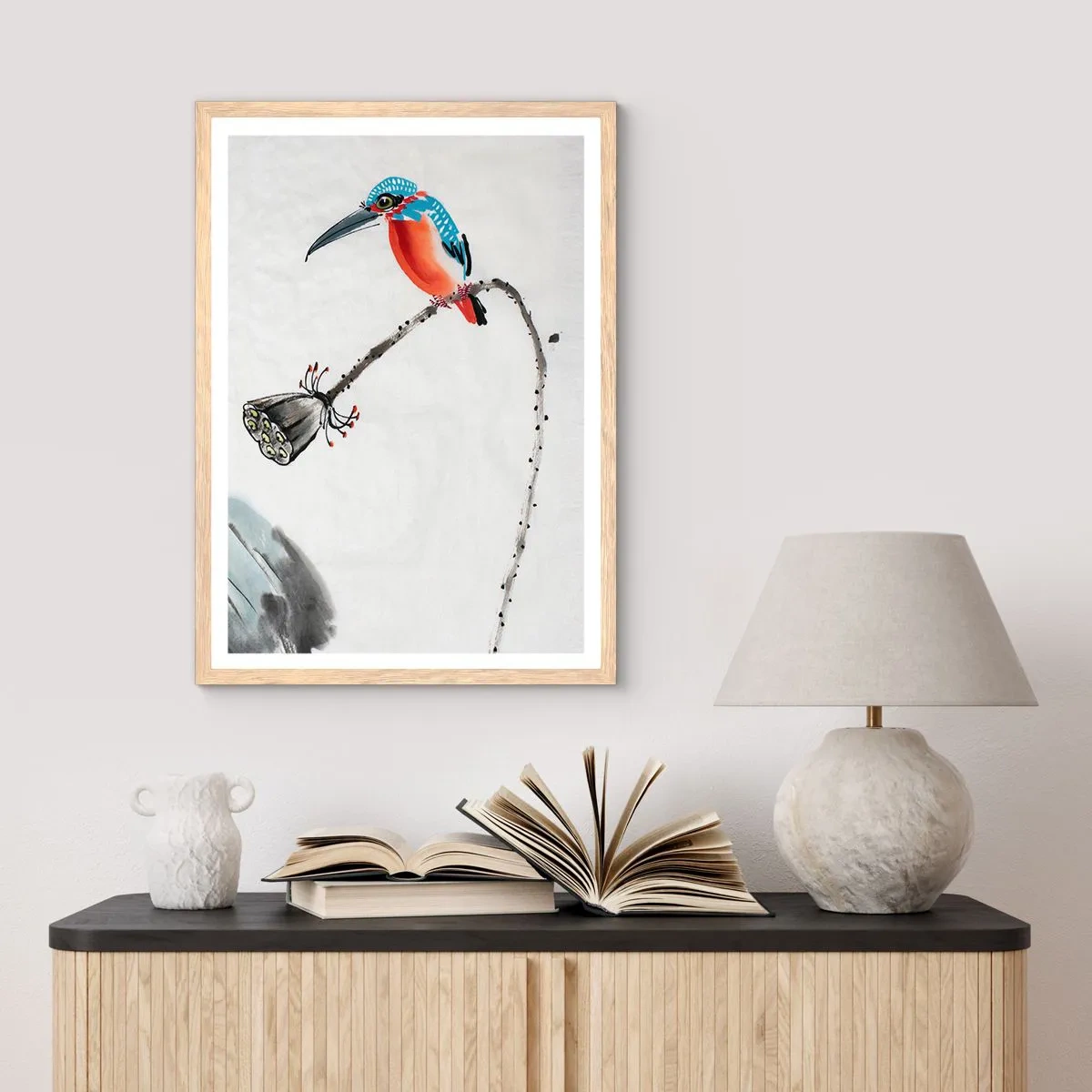 Affiche dans un chêne clair - Poster - La vie du champ - 61x91 cm